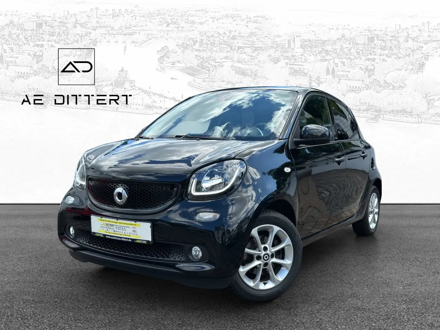 smart forFour forfour Basis 66kW+Tempomat+Allwetter+ Nero - 1