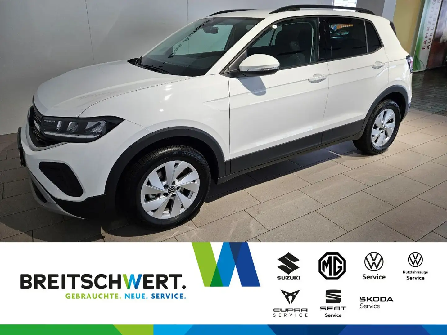 Volkswagen T-Cross 1.0 TSI Life DSG LED Navi ACC RFK LightAss Weiß - 1