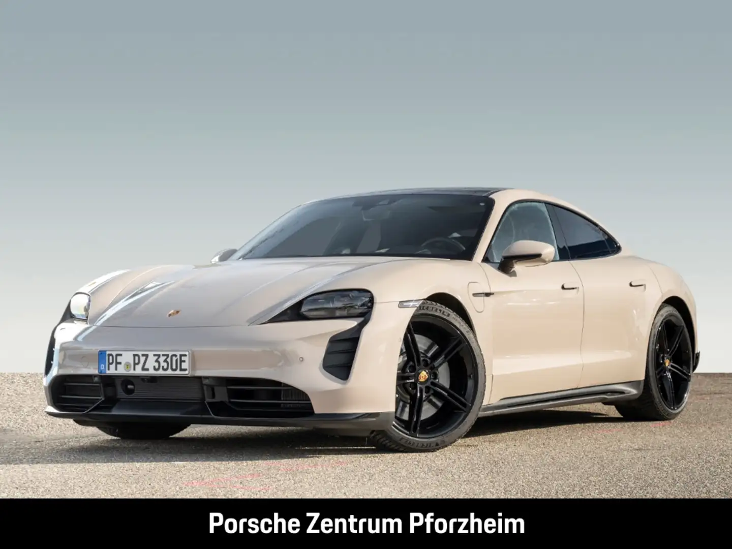 Porsche Taycan Turbo Burmester LED Surround-View Head-Up Beżowy - 1