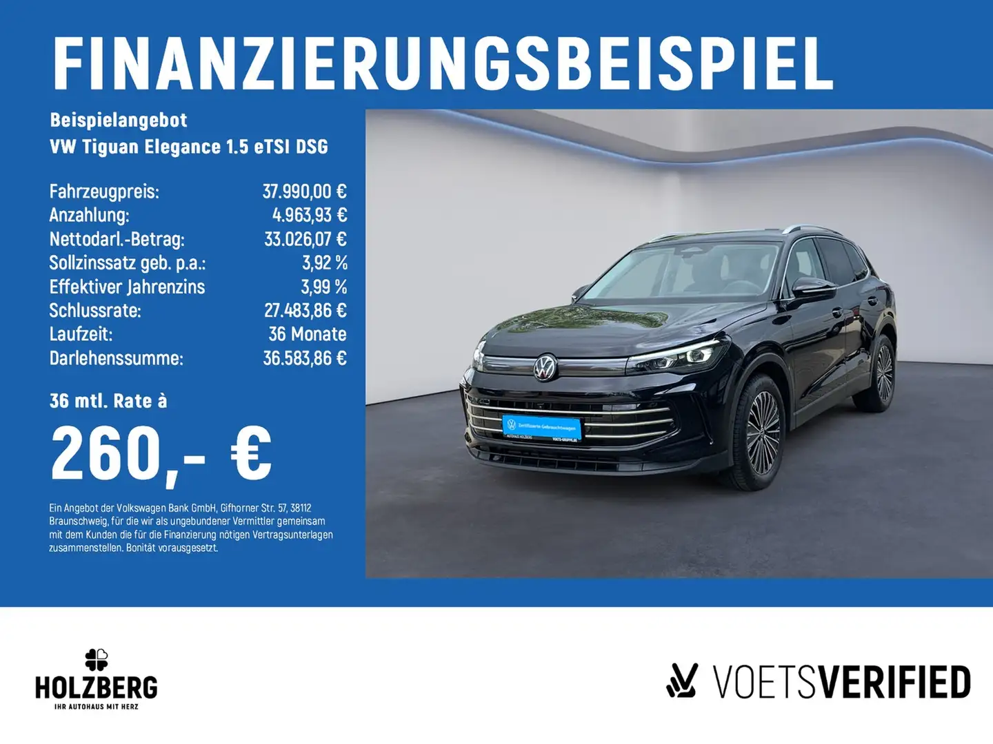 Volkswagen Tiguan Elegance 1.5 eTSI DSG AHK+IQ+GJR+NAVI Nero - 2