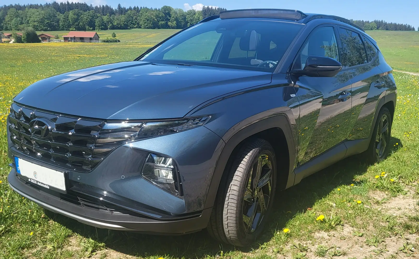 Hyundai TUCSON TUCSON 1.6 T-GDi 48V-Blackline Blau - 2