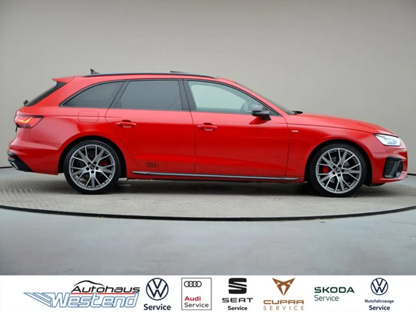 Audi A4 Avant S line 40 TDI 150kW qu. S tr. Pano B&O Navi Rouge - 2