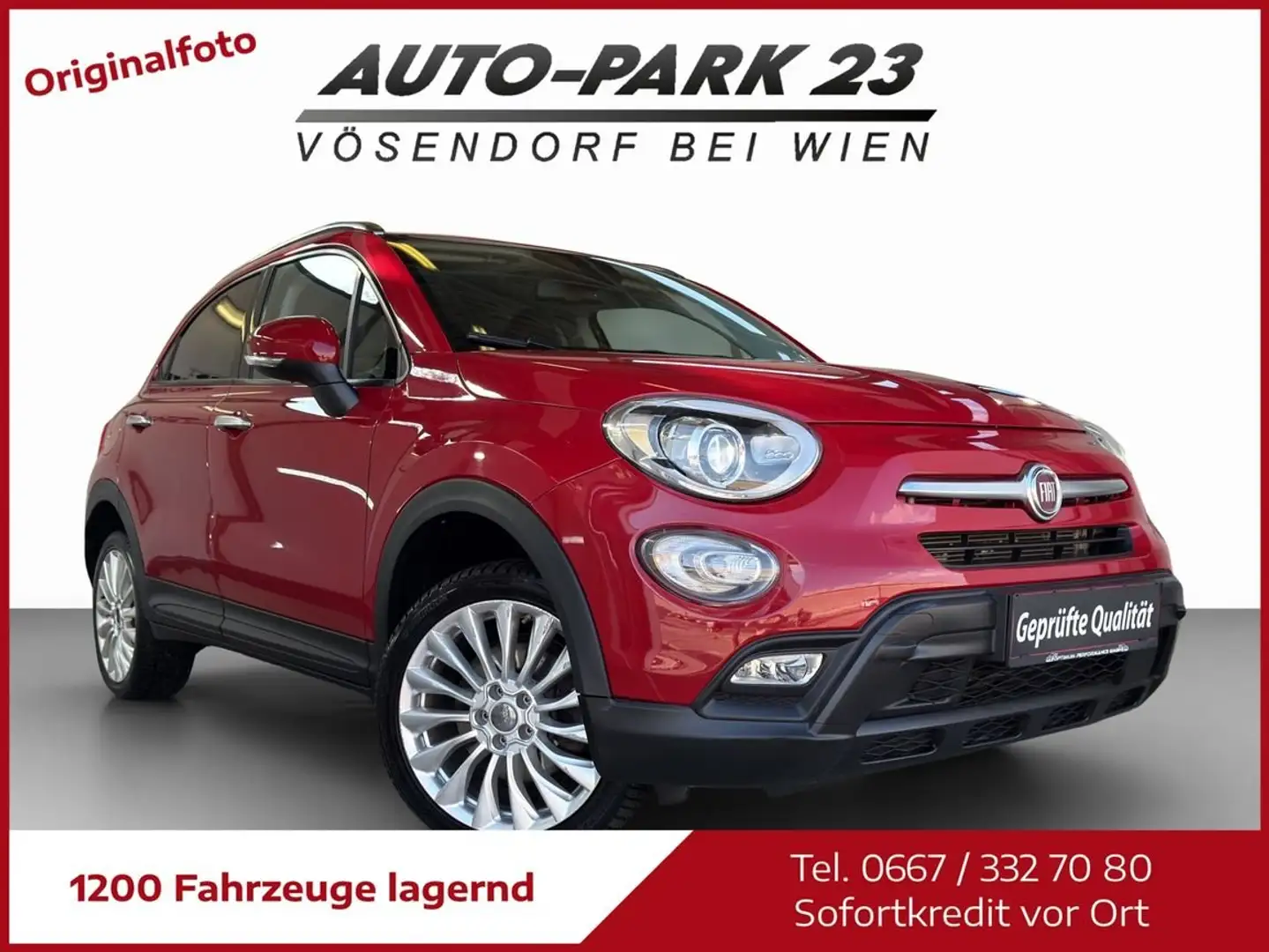 Fiat 500X 500X 2,0DIESEL ALLRAD Cross Plus Aut.*NAVI*MOD2016 Rot - 1