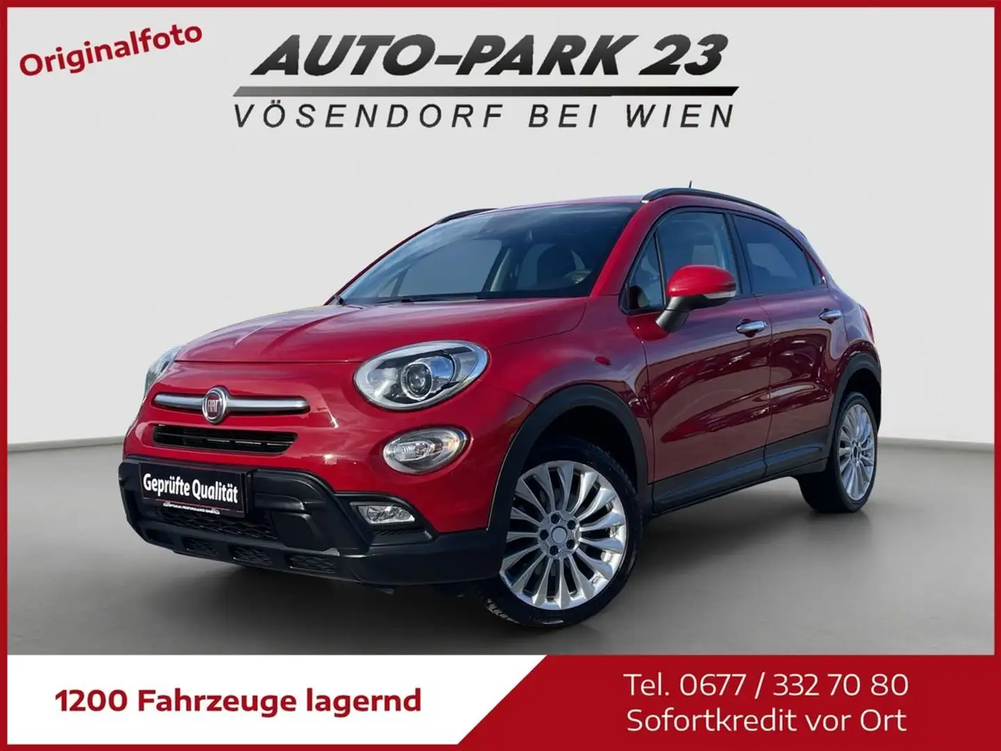Fiat 500X 500X 2,0DIESEL ALLRAD Cross Plus Aut.*NAVI*MOD2016 Rot - 1