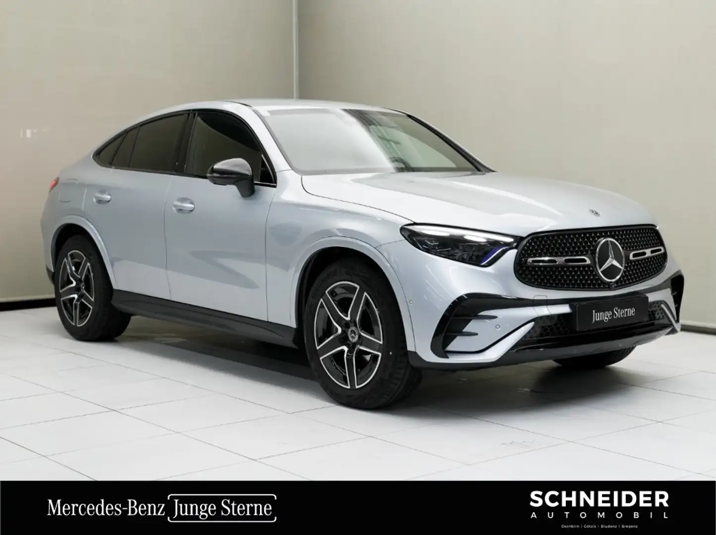 Mercedes-Benz GLC 300 d 4MATIC Coupé W-Paket Night SpurH FLA Silber - 1