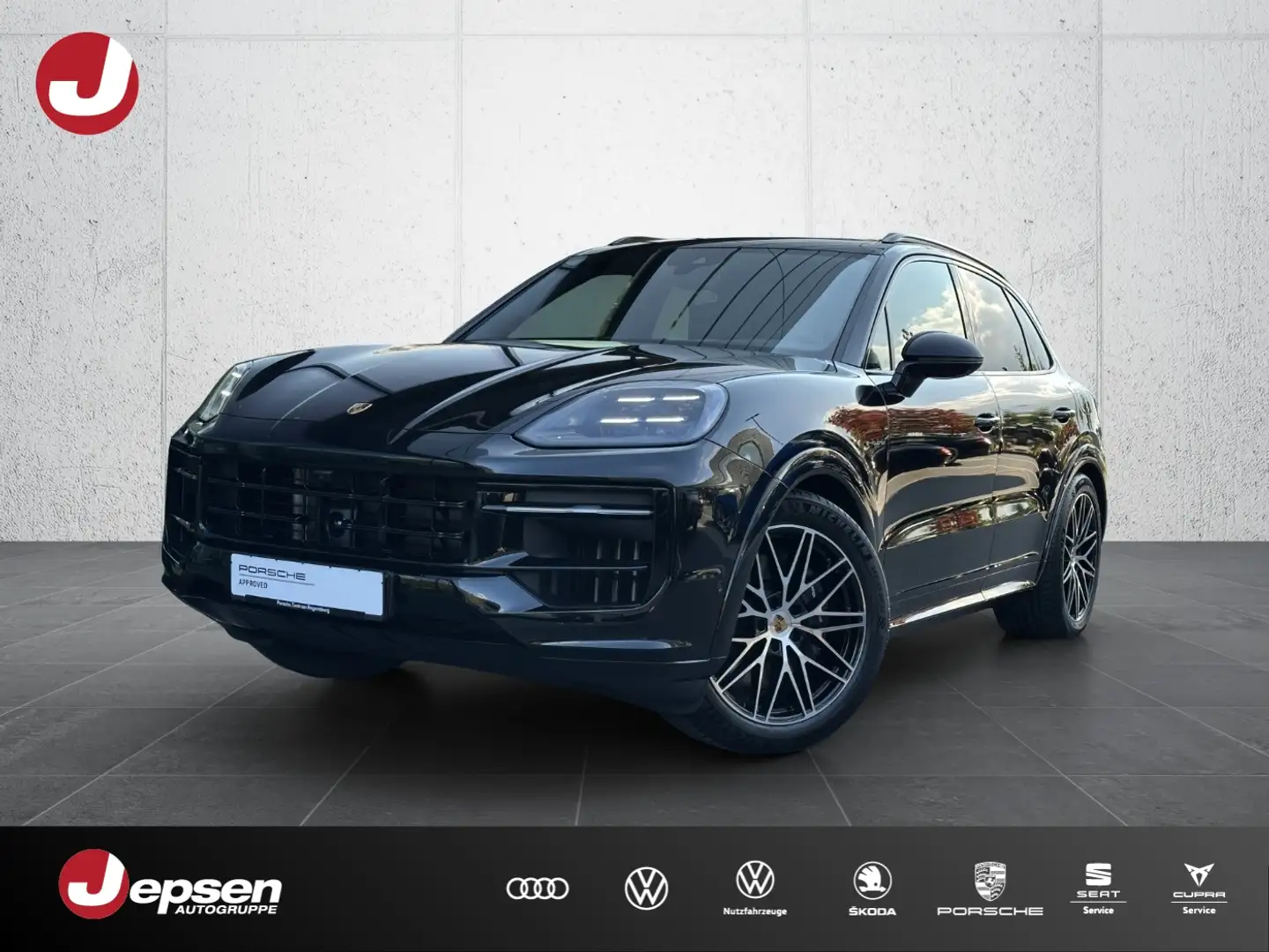 Porsche Cayenne E-Hybrid Black Edition AHK Sitzbel. PANO Schwarz - 1