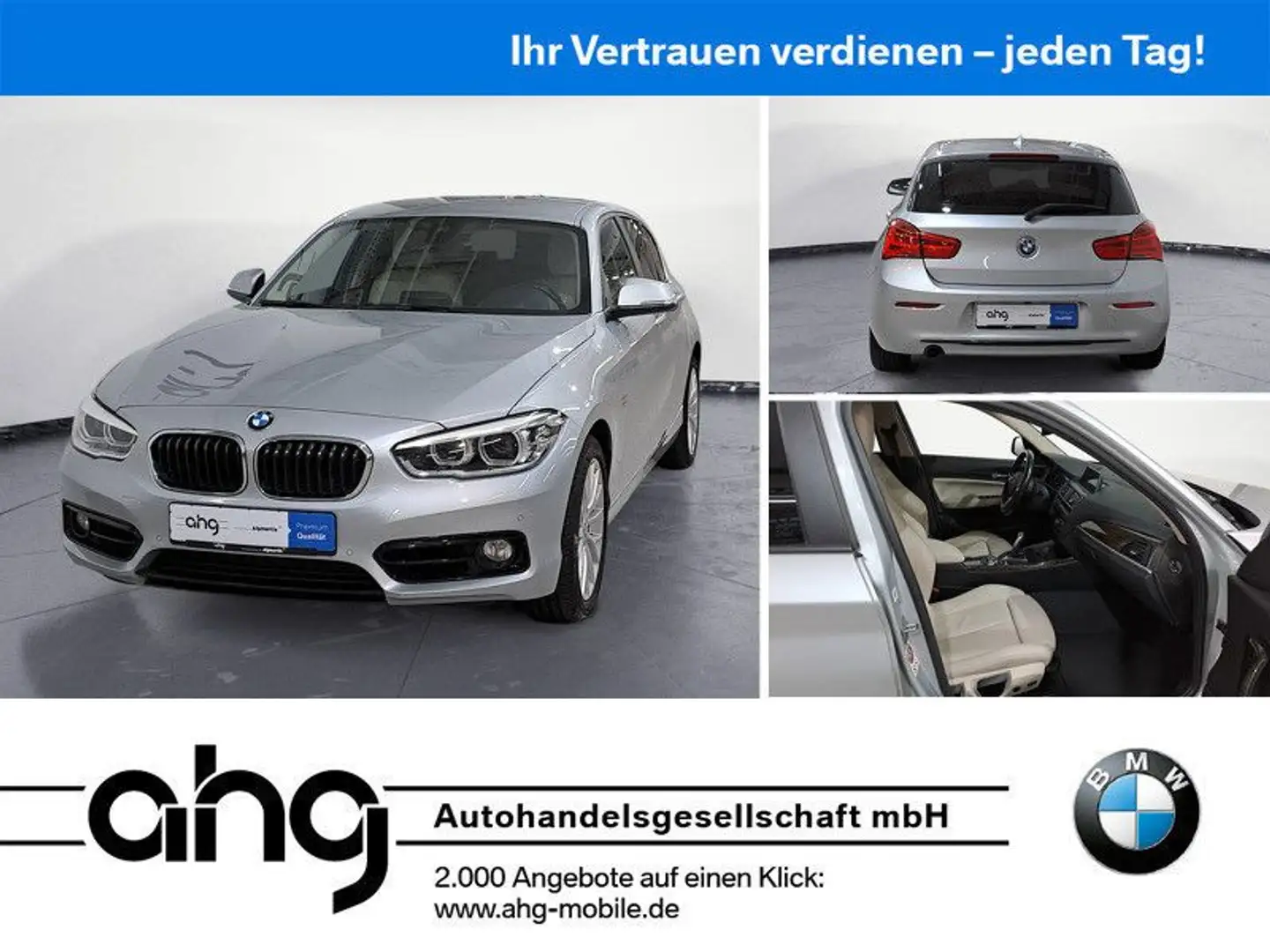 BMW 120 i MP3 Schn. Klima Silber - 1