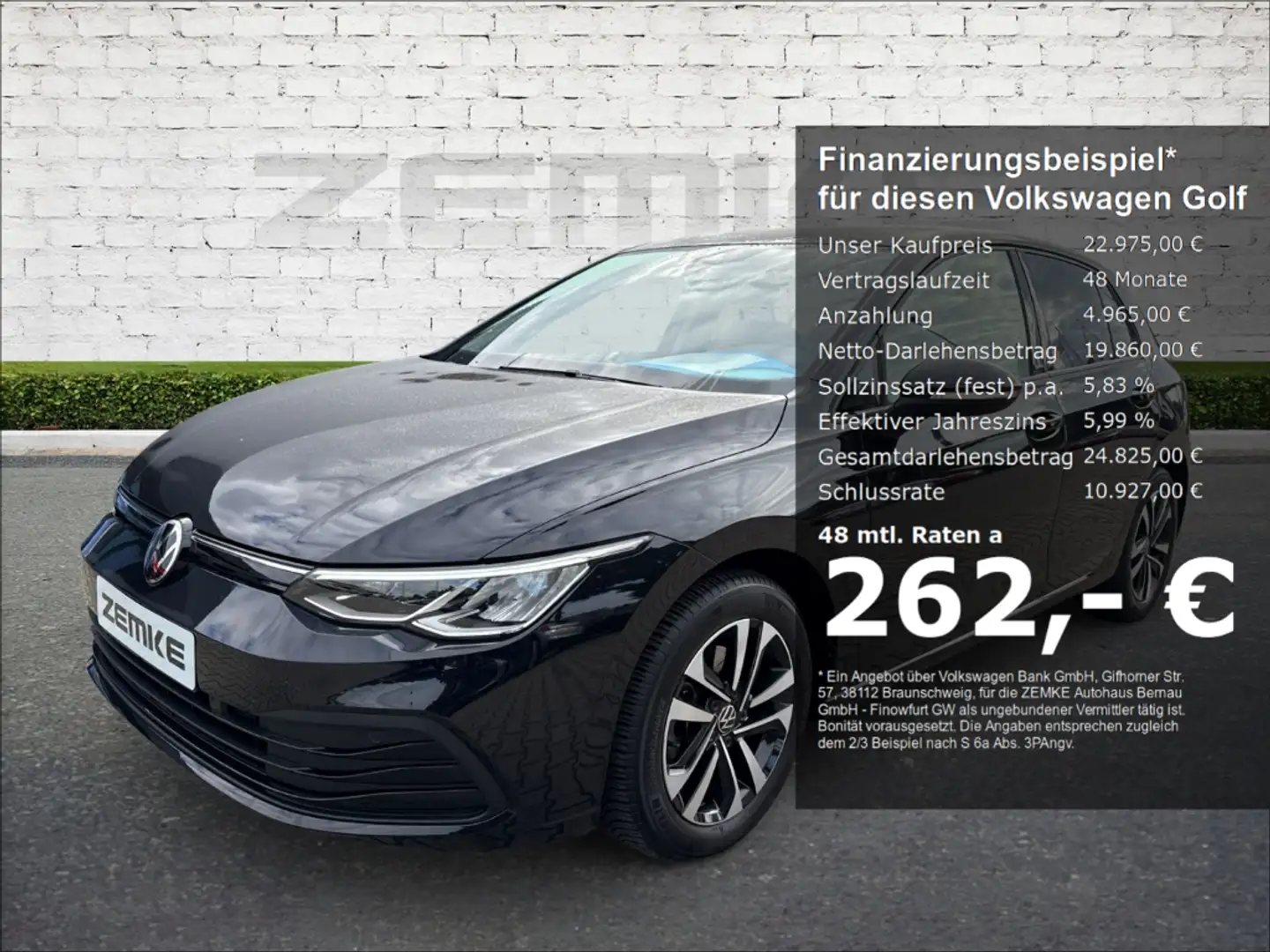 Volkswagen Golf VIII 2.0 TDI DSG United AHK-klappbar Navi Digitale Schwarz - 1