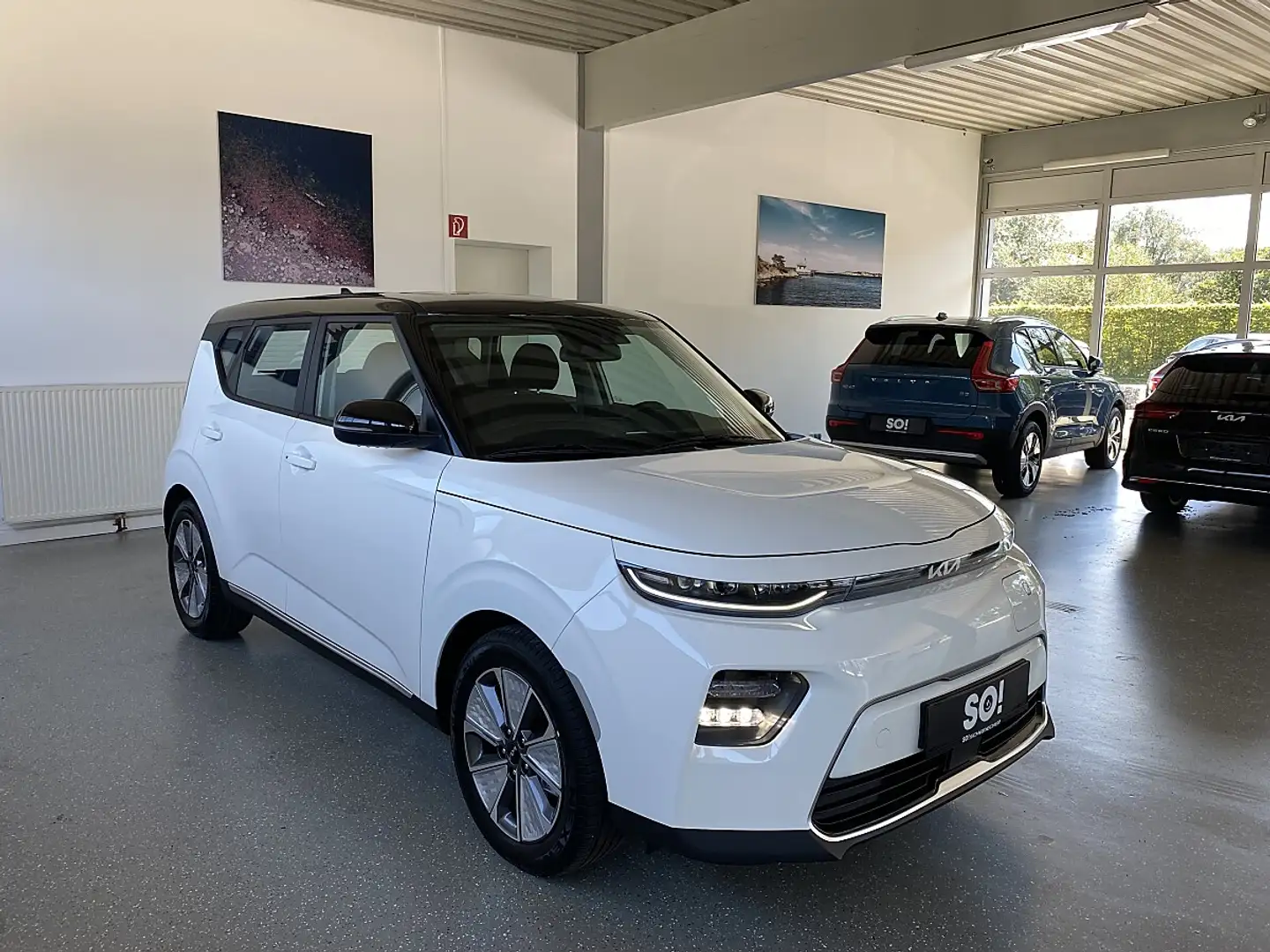 Kia Soul EV 64kWh Long Silber Weiß - 1