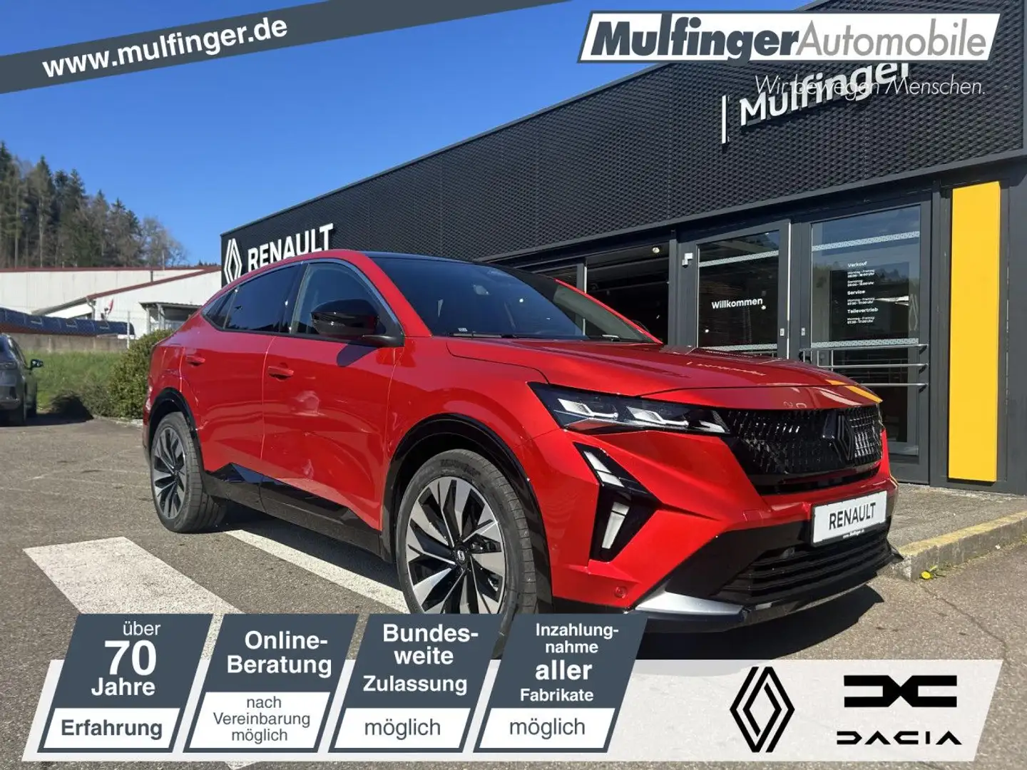 Renault Rafale Techno E-Tech Full Hybrid 200 LED SHZ Navi Roşu - 1