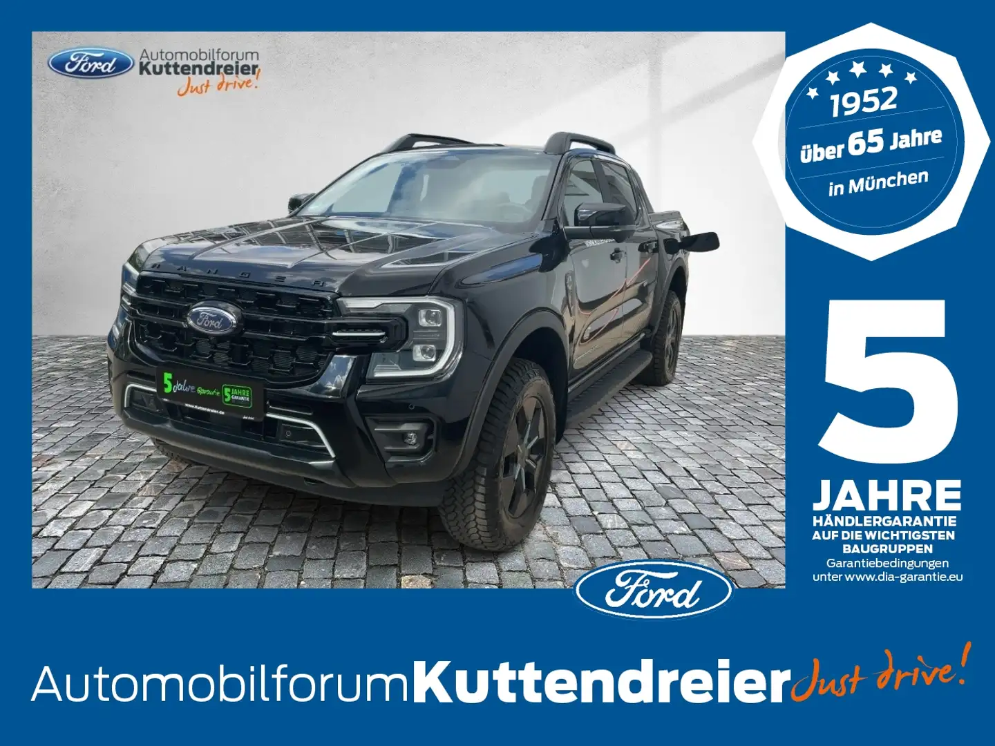 Ford Ranger STORMTRAK PlugIn Hybrid PHEV, Fekete - 1