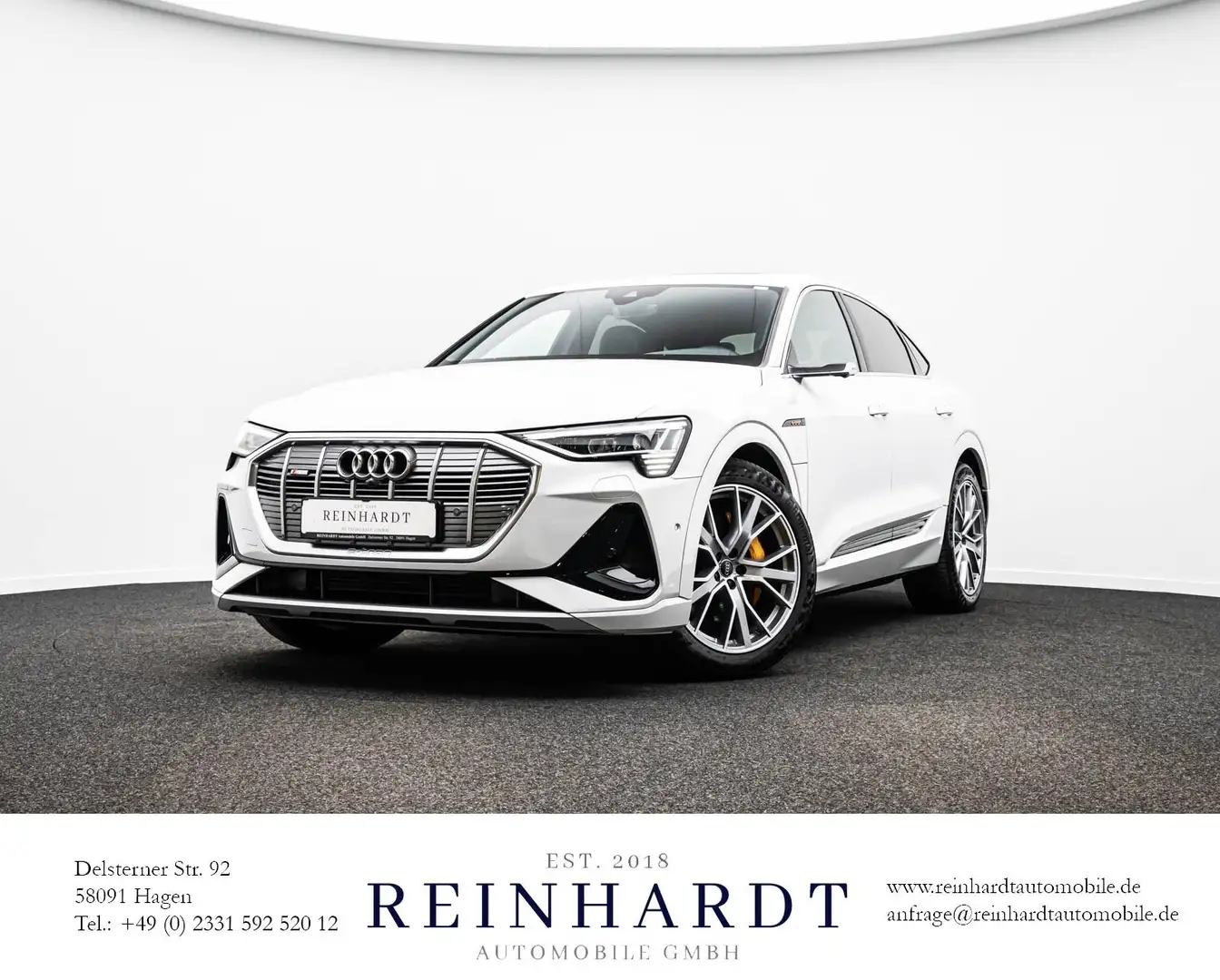 Audi e-tron SPORTBACK 50 2x S LINE MTRX/ACC/PANO/360° Blanc - 1