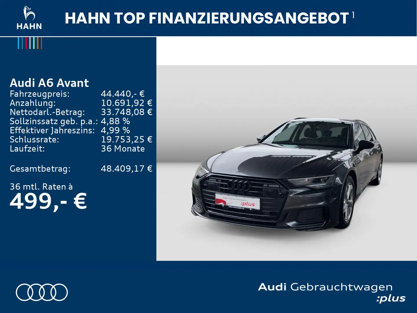 Audi A6 sport 50TDI quattro S-tronic B&O Standh Grau - 2