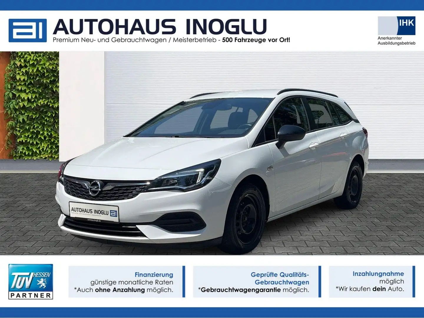 Opel Astra K 1.2 Edition*Navi*AGR*LED*DAB*PDC Weiß - 1