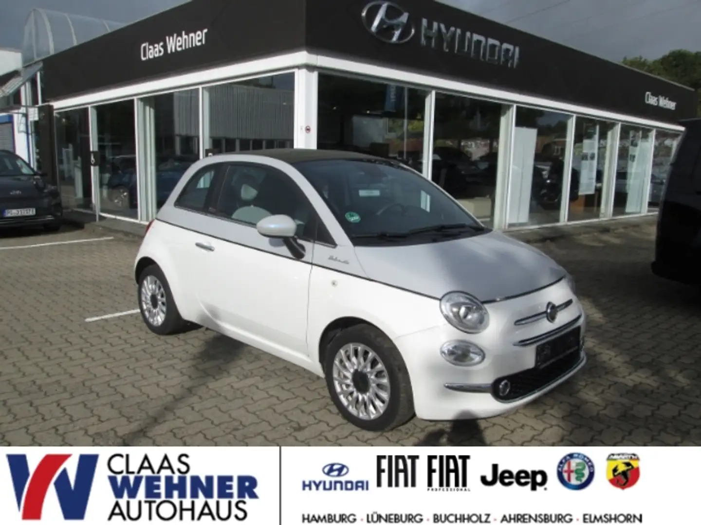 Fiat 500C DolceVita 1.0 Mild Hybrid Faltdach Weiß - 1