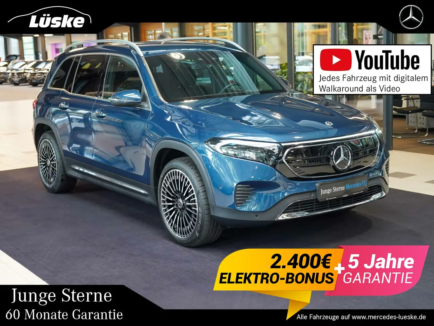 Mercedes-Benz EQB 350 EQB 350 4M 20" AMG Räder 7-Sitzer KEYLESS Memory Blau - 1