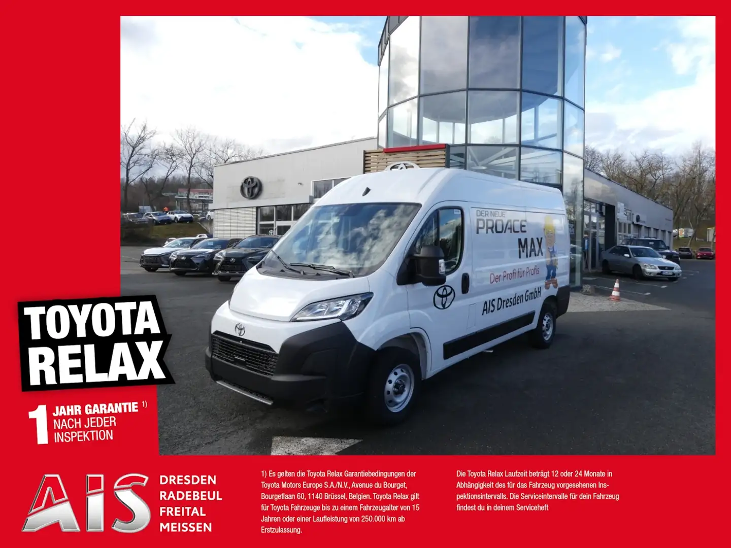 Toyota Proace Max H2 Kasten 2.2 L2H2 Klima Tempomat Blanc - 1