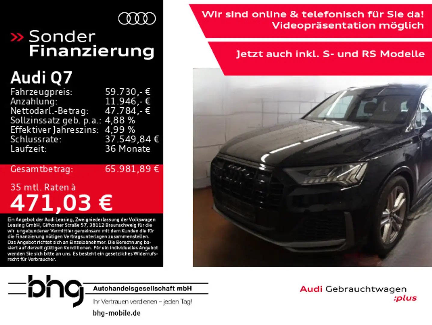 Audi Q7 55 TFSI quattro tipptronic S line AHK PanoDac Noir - 1