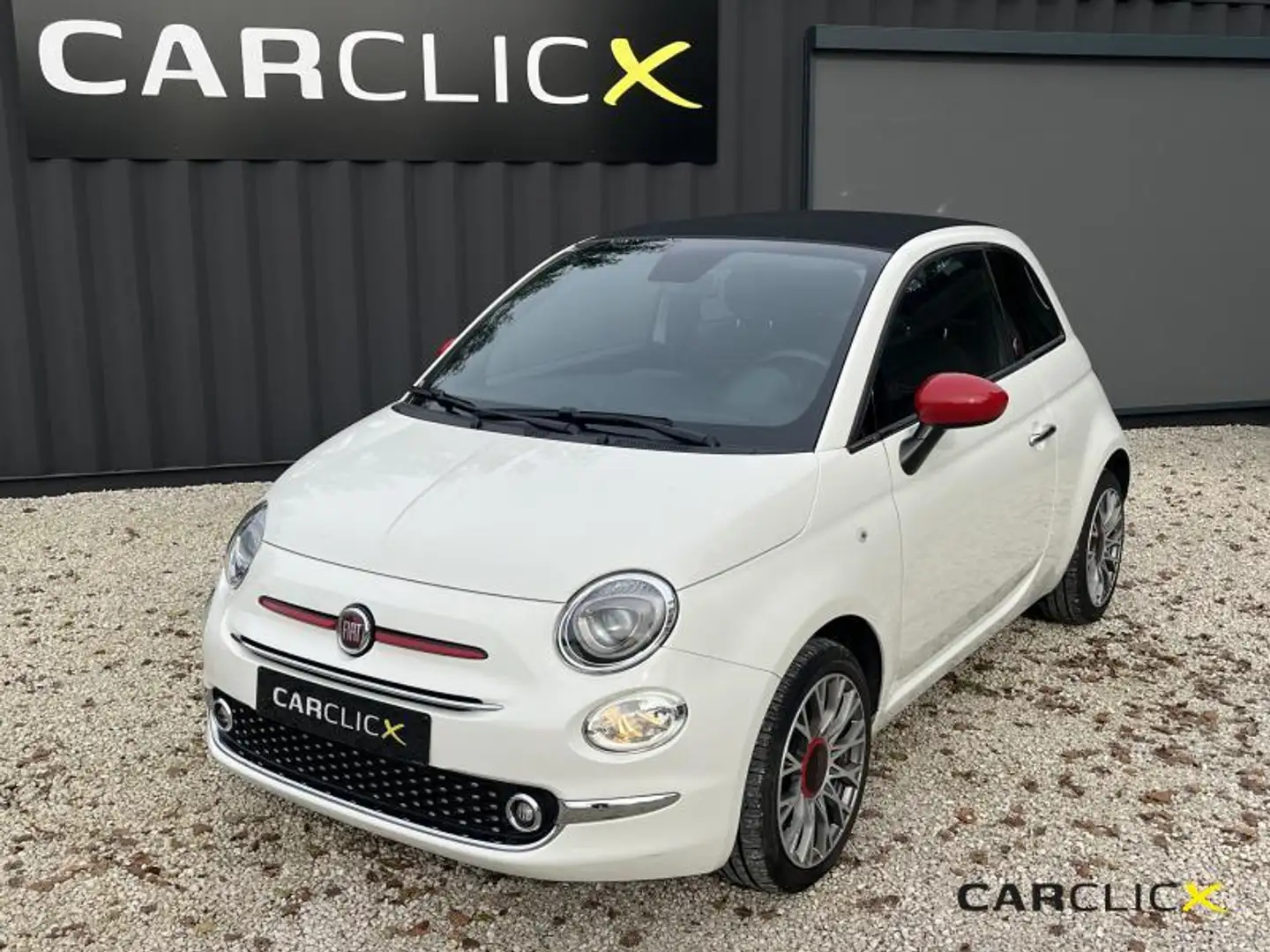 Fiat 500C RED Cabrio Hybrid Wit - 1