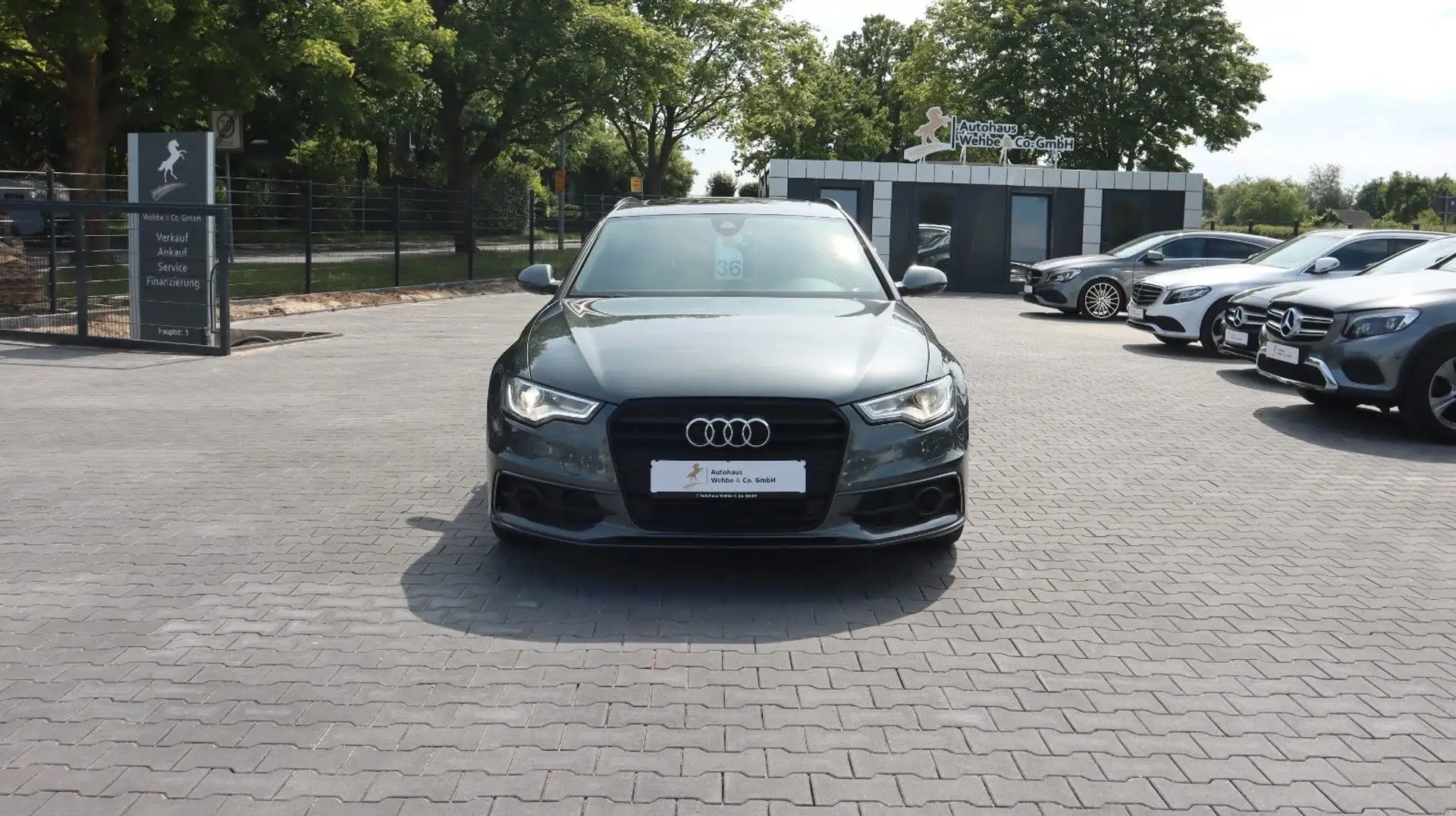 Audi A6 3.0 TDI S Line quattro ACC BOSE Spur TotW AHK Gris - 2