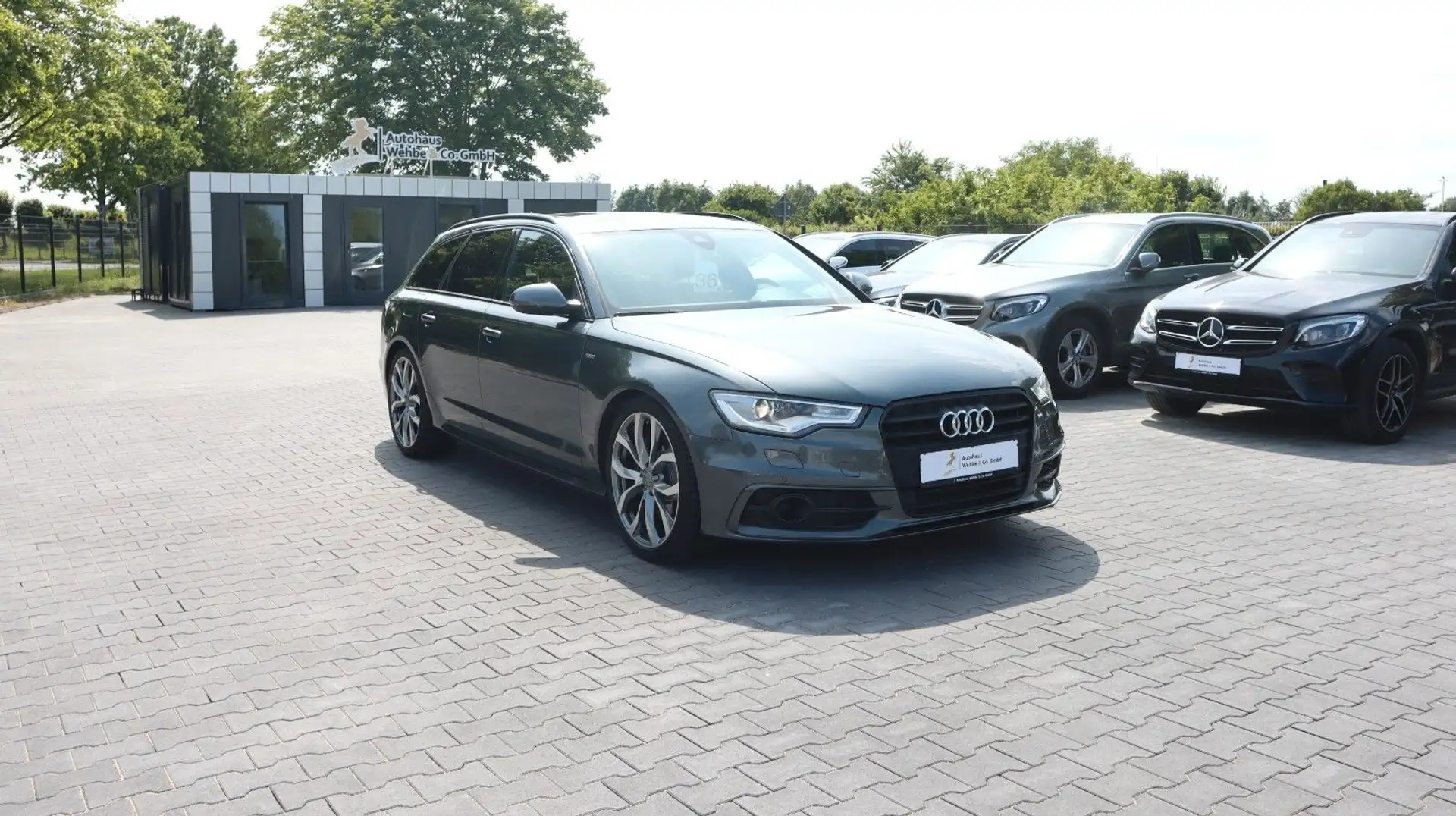 Audi A6 3.0 TDI S Line quattro ACC BOSE Spur TotW AHK Gris - 1