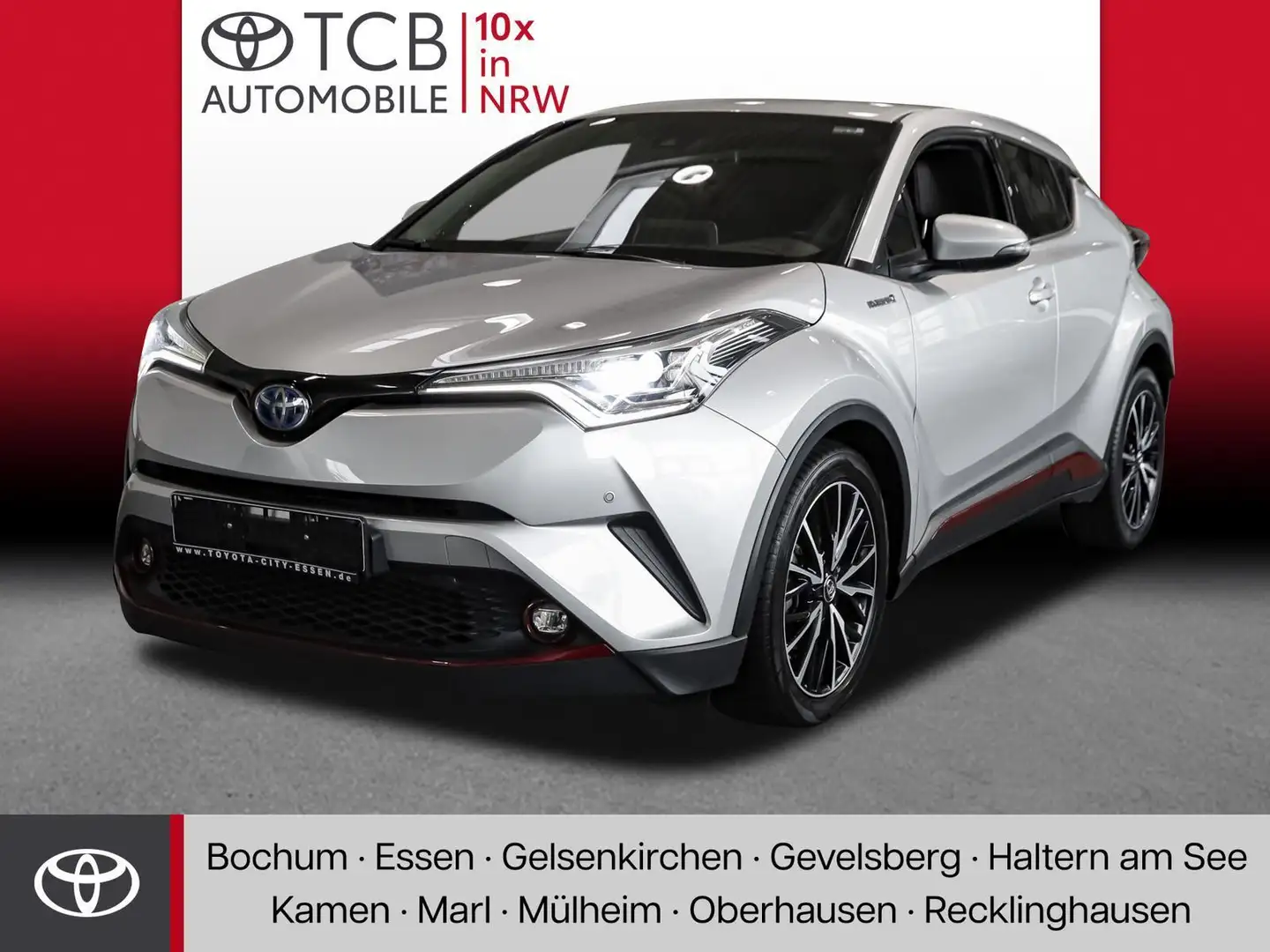 Toyota C-HR 1.8 Hybrid Lounge NAVI PDC KLIMA BT Argento - 1