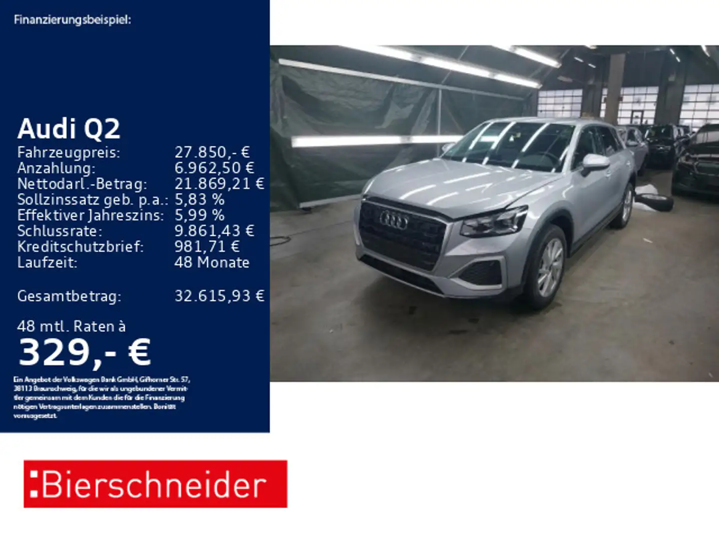 Audi Q2 35 TFSI S tronic advanced AHK MATRIX NAVI SHZ Silber - 1