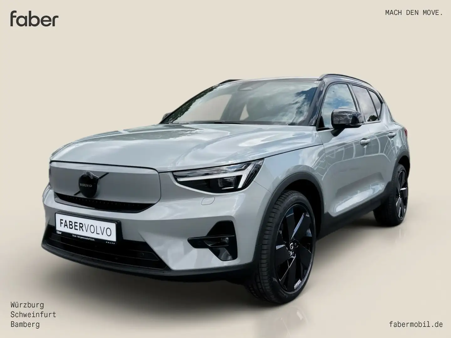 Volvo EX40 Single Motor Ext. R. Plus Black Edition Grau - 1