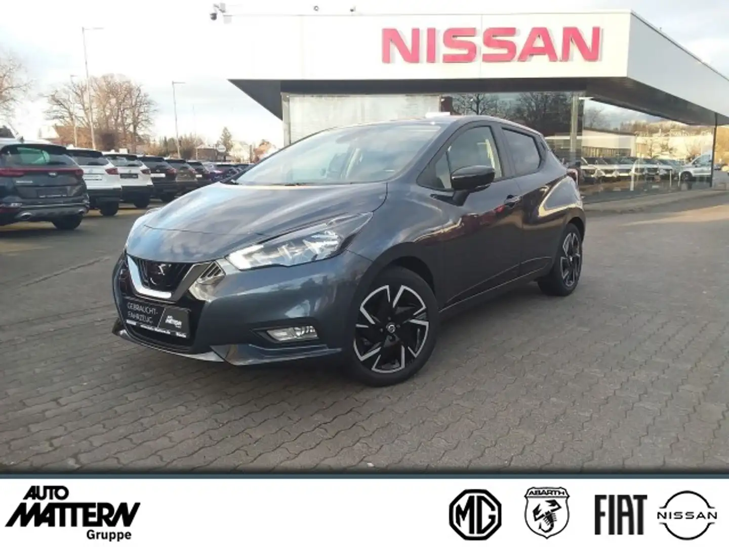 Nissan Micra 1.0IG-T N-Design*Klima*Tempomat*Bluetooth Gris - 1