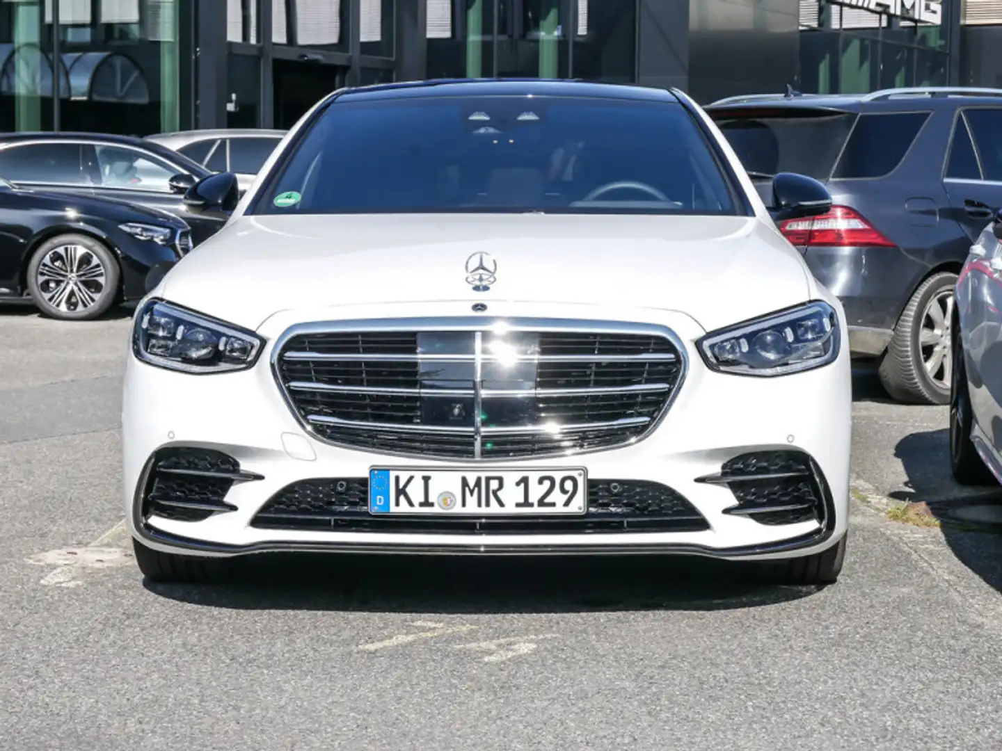Mercedes-Benz S 580 4M Limousine lang BURM AMG NIGHT STANDH Bianco - 2
