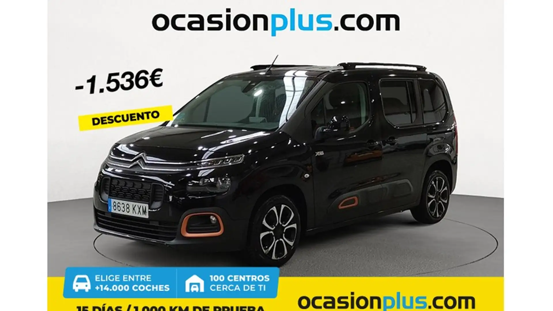 Citroen Berlingo Combi Puretech S&S Talla M Feel 110 Zwart - 1