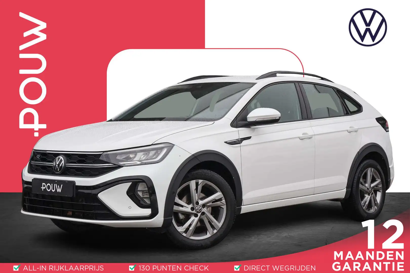 Volkswagen Taigo 1.0 TSI 110pk DSG R-Line | Adaptive Cruise | PDC | Blanc - 1