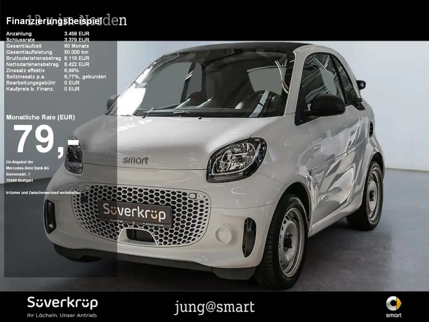 smart forTwo EQ  22KW Weiß - 1