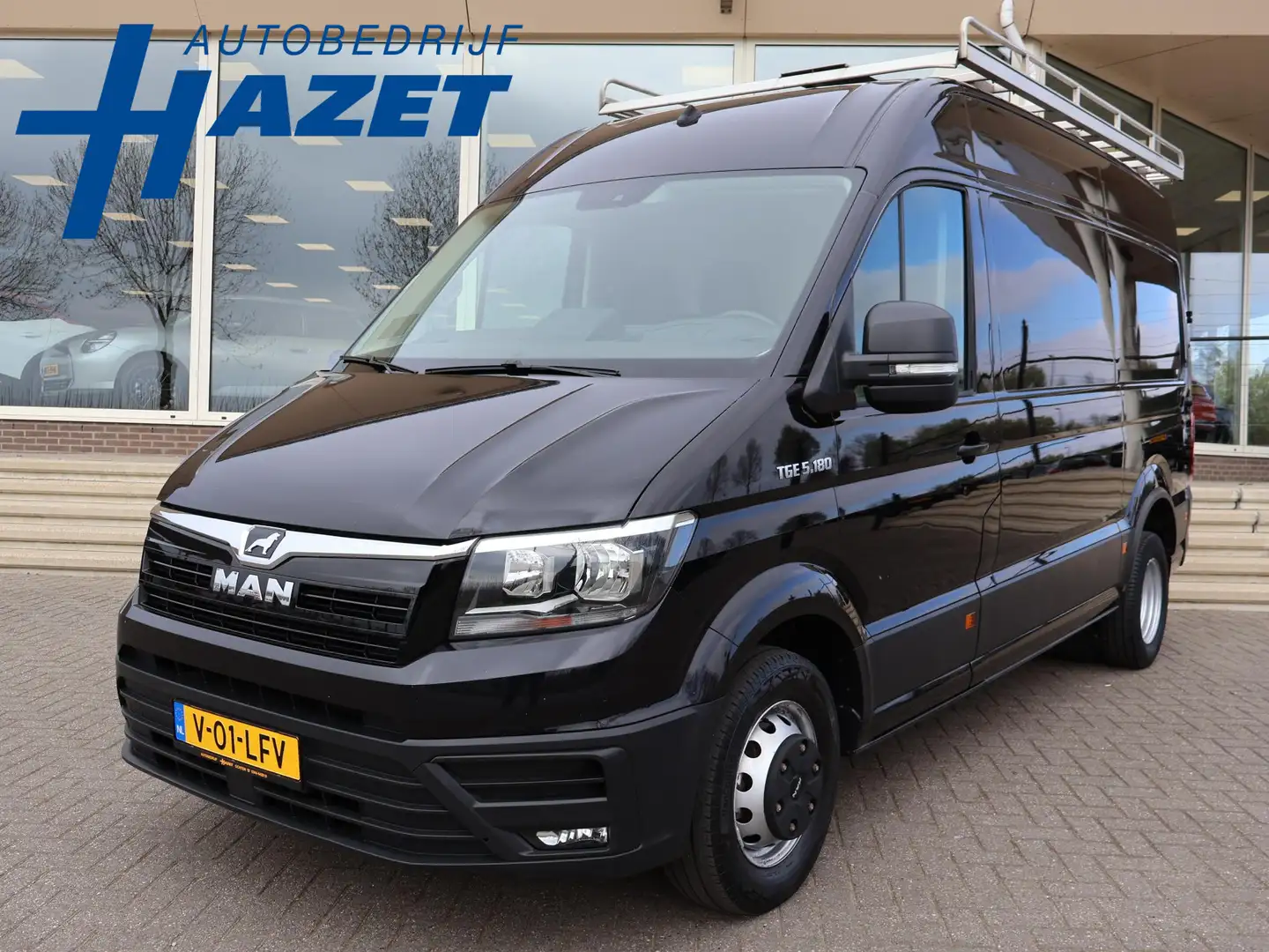 MAN TGE 50 5.180 2.0 180 PK AUT. DUBBEL LUCHT + 3500 KG TH Noir - 1