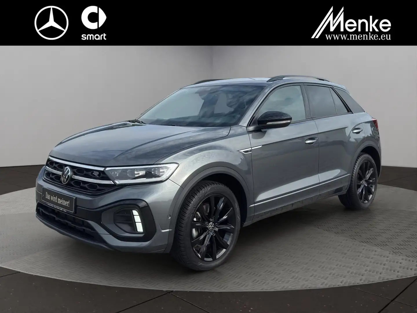 Volkswagen T-Roc 2.0 TSI R-Line 4Motion Matrix+ACC+BlackStyle Gris - 1