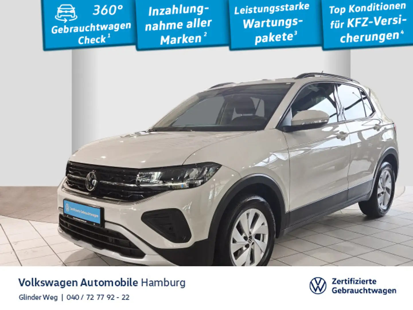 Volkswagen T-Cross 1.0 TSI Navi Ganzjahresreifen AHK Grau - 1
