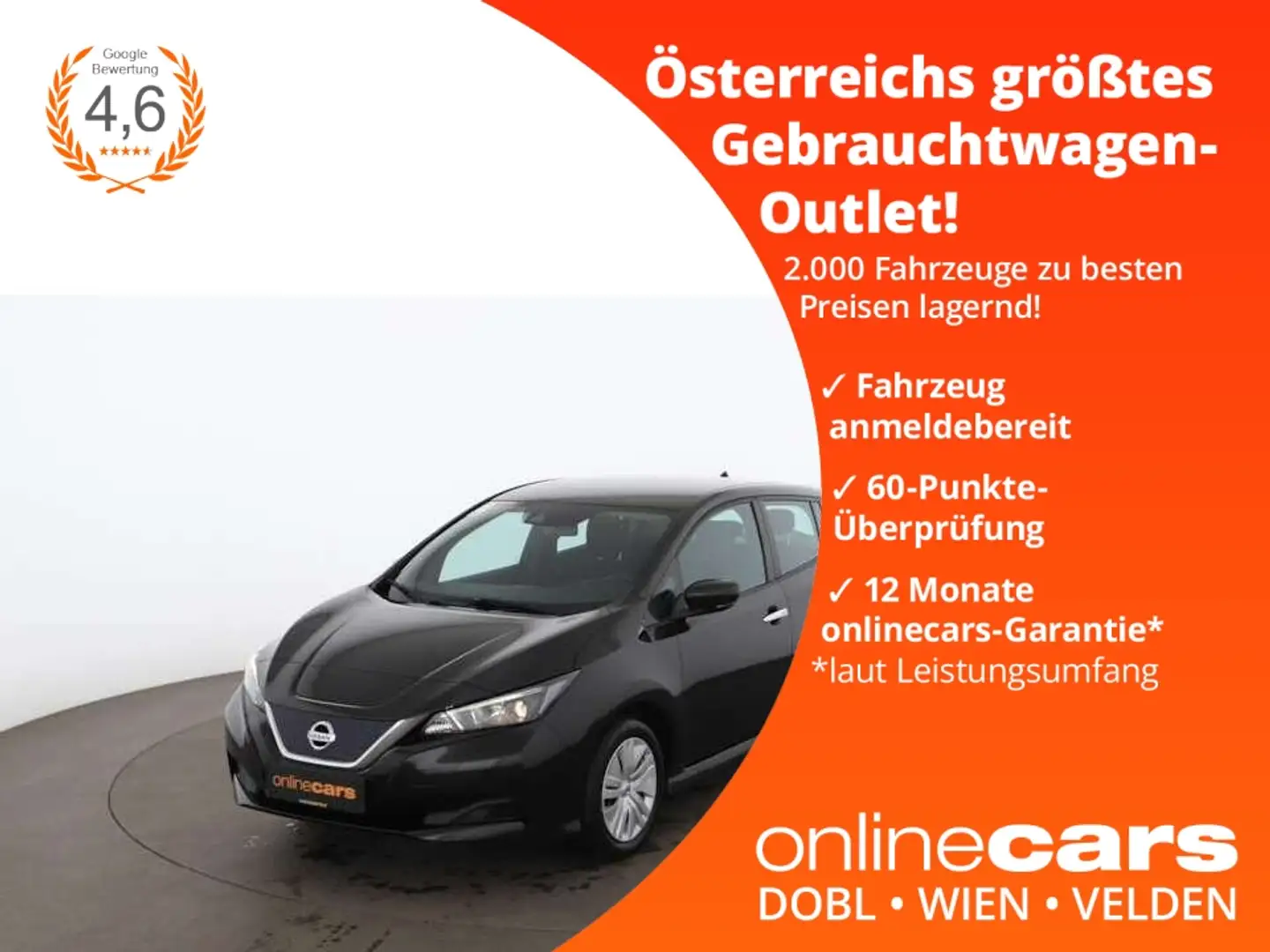 Nissan Leaf 40kWh Aut LANE-ASSIST TEMPOMAT KLIMA Schwarz - 1