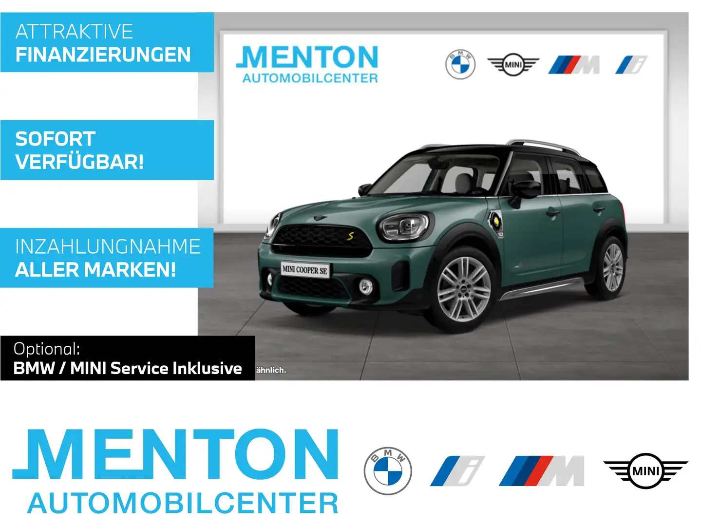 MINI Cooper SE Countryman Cooper SE ALL4 DAB LED Navi Komfortzg. Tempomat Groen - 1