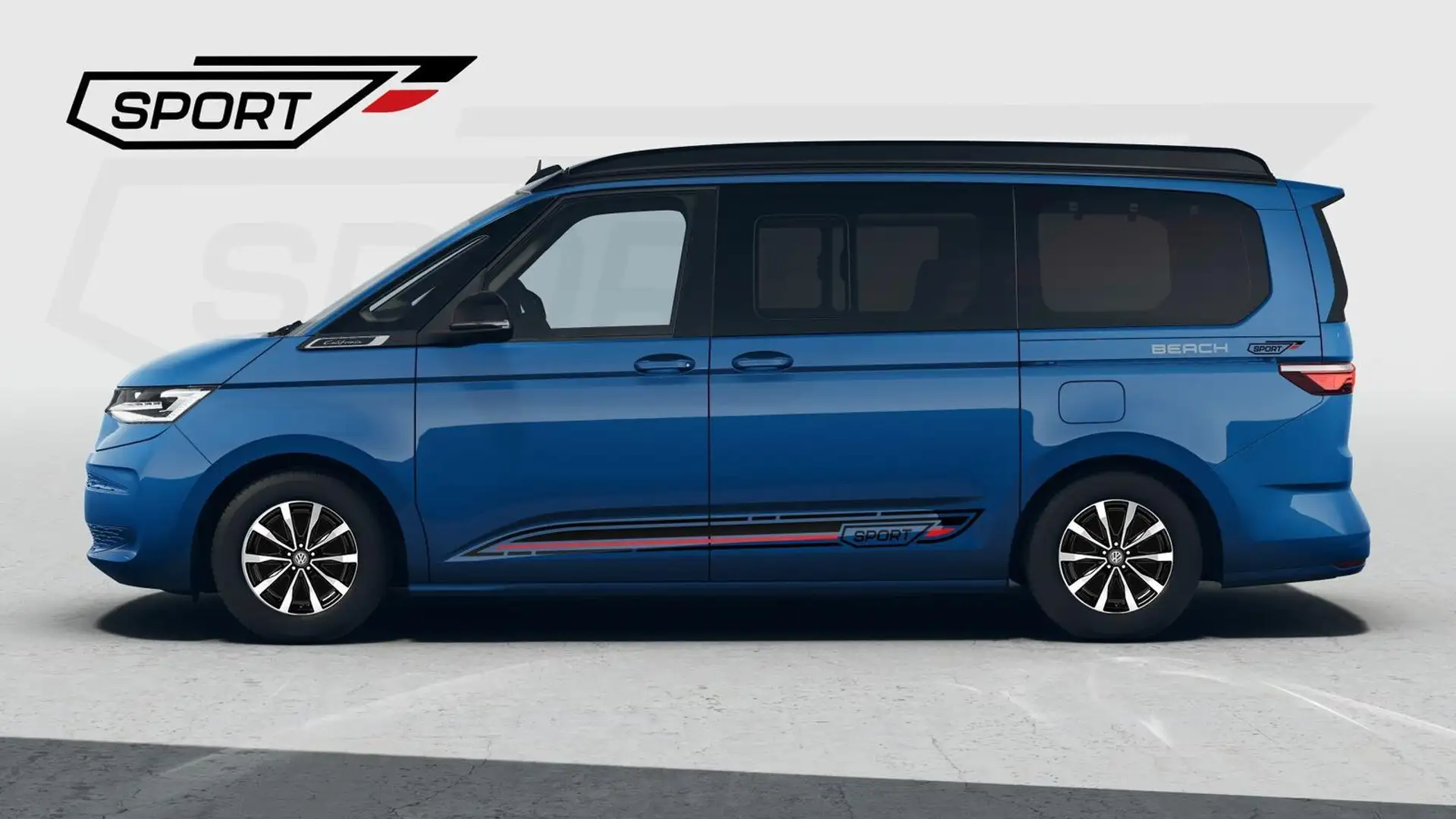 Volkswagen T7 California Beach 2.0TDI DSG Sport Edition 8 Fach GV5 Komfo... Blau - 1