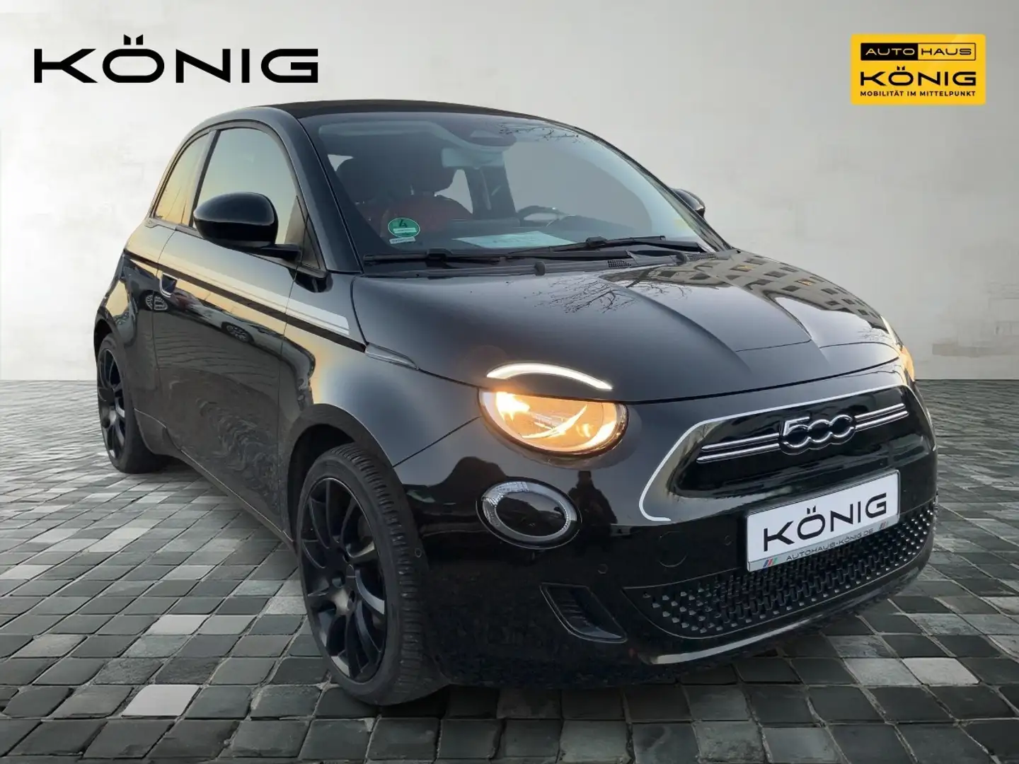 Fiat 500e 500C Cabrio Automatik CarPlay Schwarz - 2