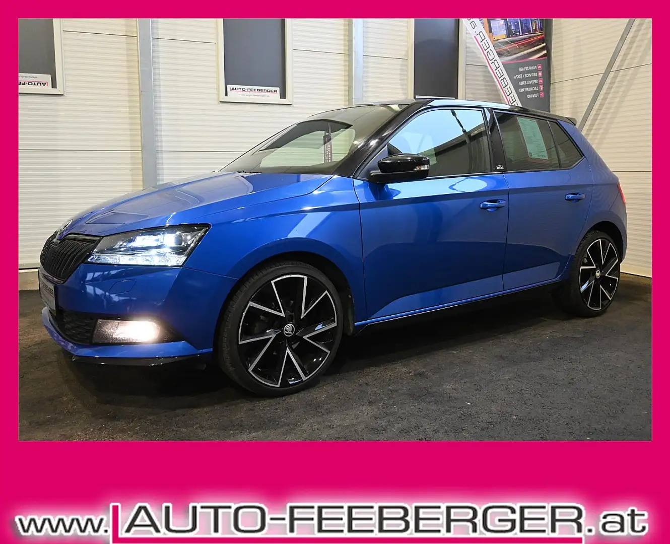 Skoda Fabia Monte Carlo 1,0 TSIM ACC,LED, Panoramadach, Sit... Blau - 1