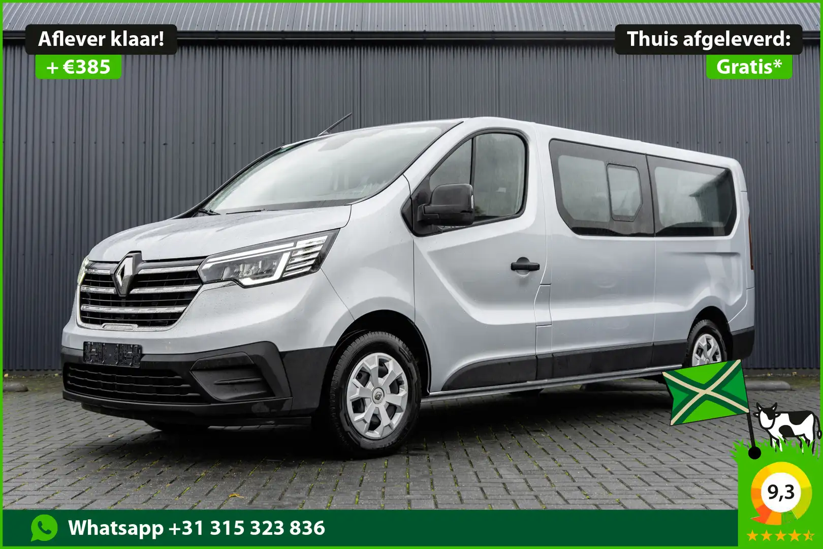 Renault Trafic dCi 150PK | L2H1 | 9-Zits | LED | Navigatie | Crui Argent - 1