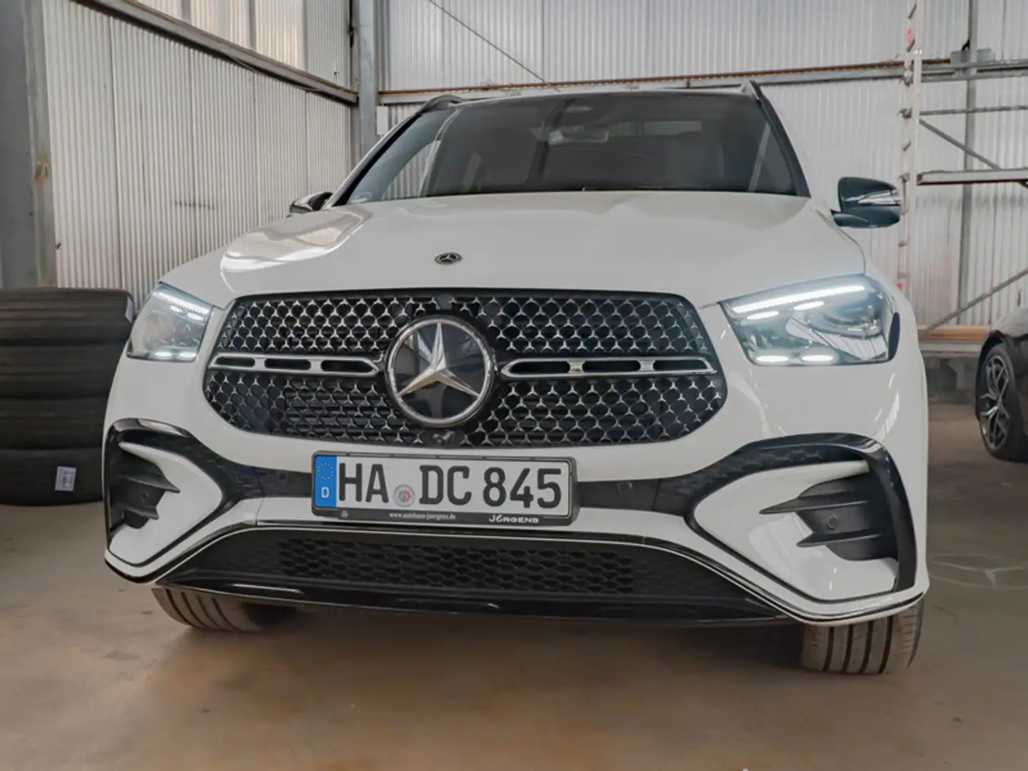 Mercedes-Benz GLE 450 4M AMG-Sport/360/Pano/Burm/AHK/Distr/20" Weiß - 2