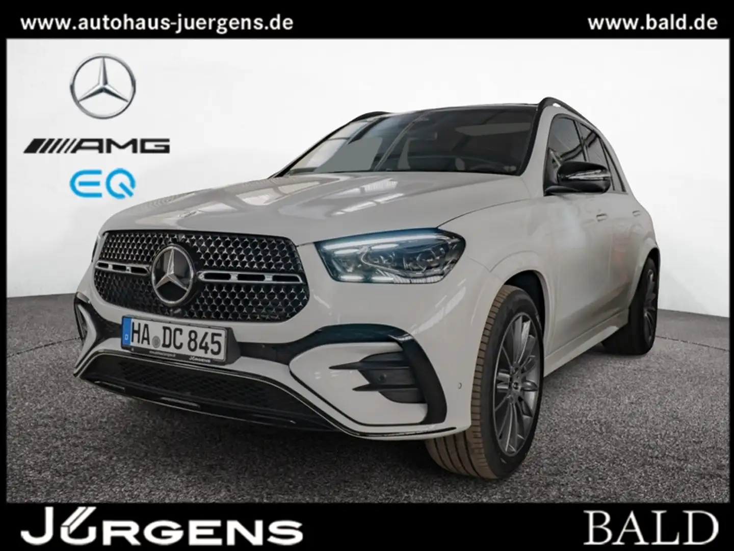Mercedes-Benz GLE 450 4M AMG-Sport/360/Pano/Burm/AHK/Distr/20" Weiß - 1