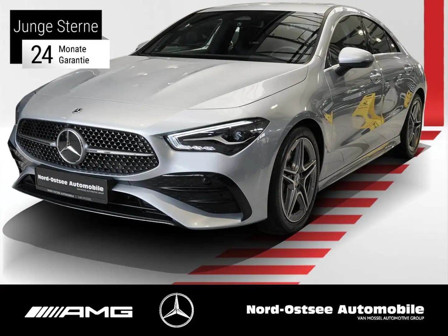 Mercedes-Benz CLA 200 COUPE AMG ADV BURMESTER LED KEYLESS Argento - 1