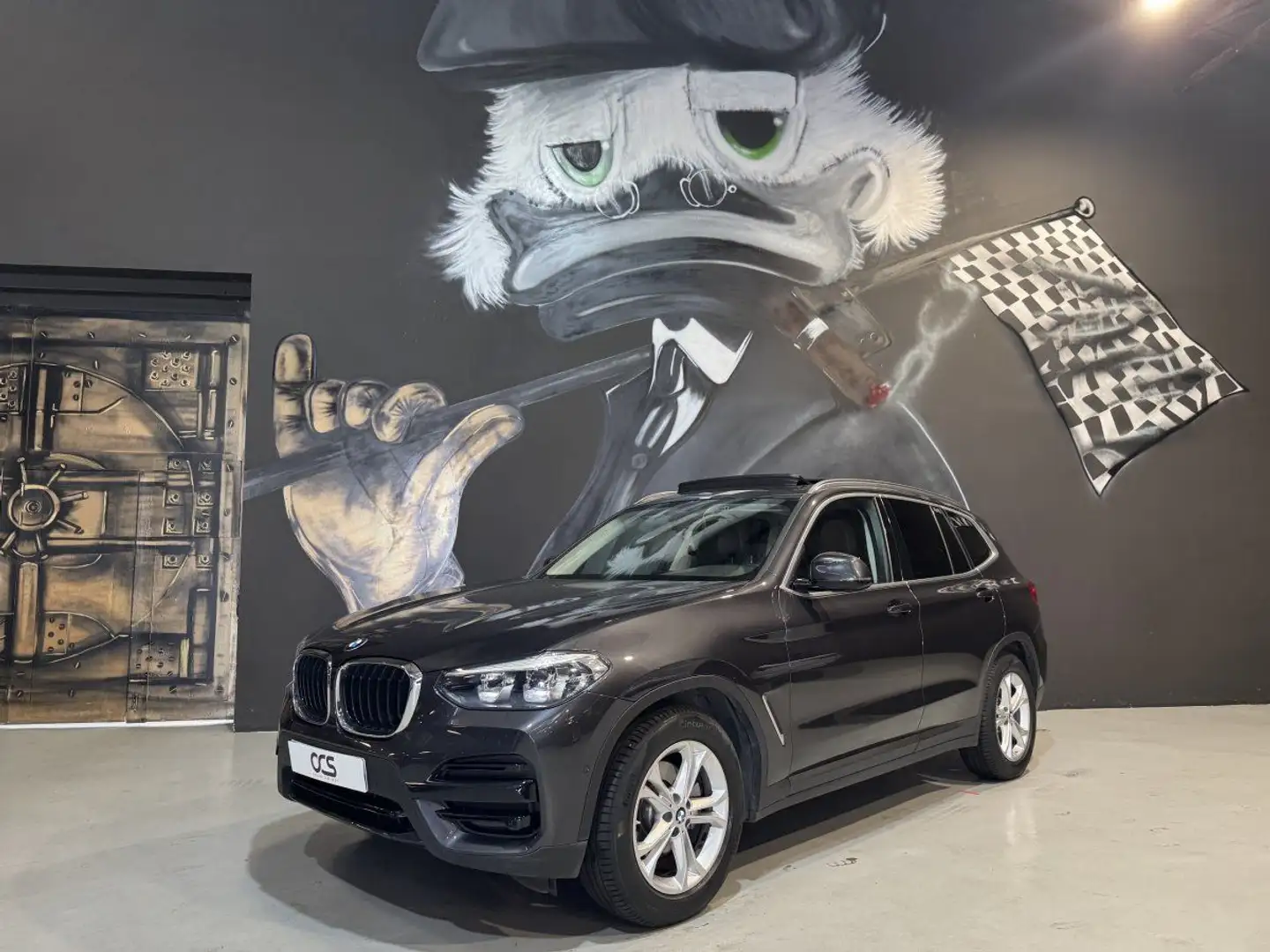 BMW X3 (3) sDrive18d 150ch Business Design BVA8 Toit Ouvrant Grijs - 1