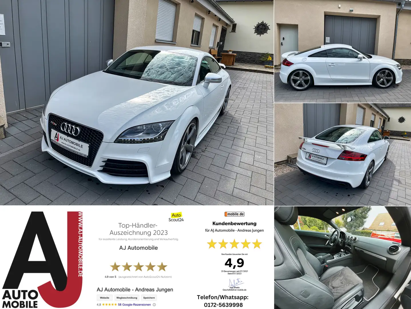 Audi TT RS Coupe 19Zoll/280km/h/Carbon/KWFahrwerk Weiß - 1