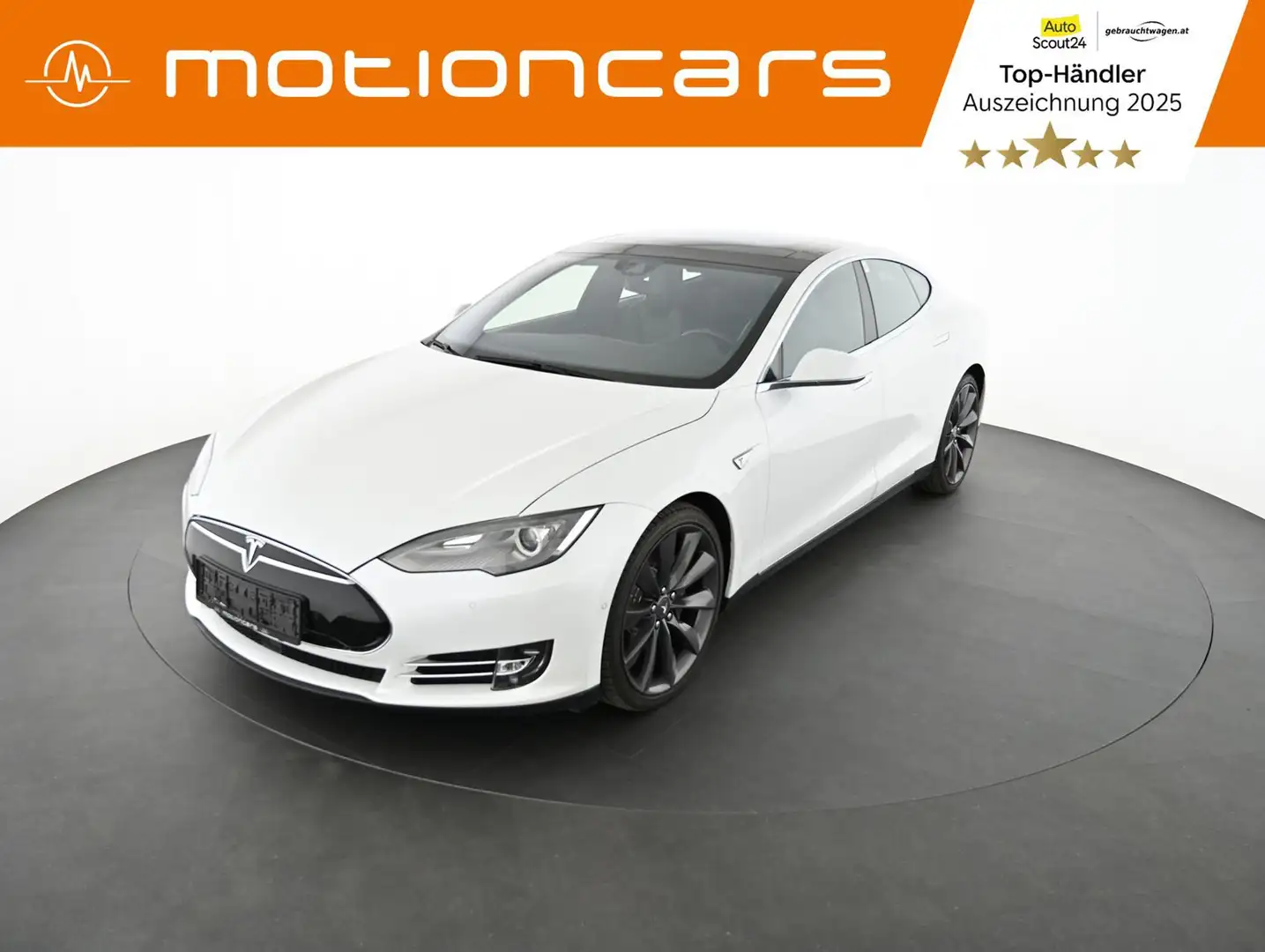 Tesla Model S Dual 85 kWh Pickerl NEU Weiß - 1