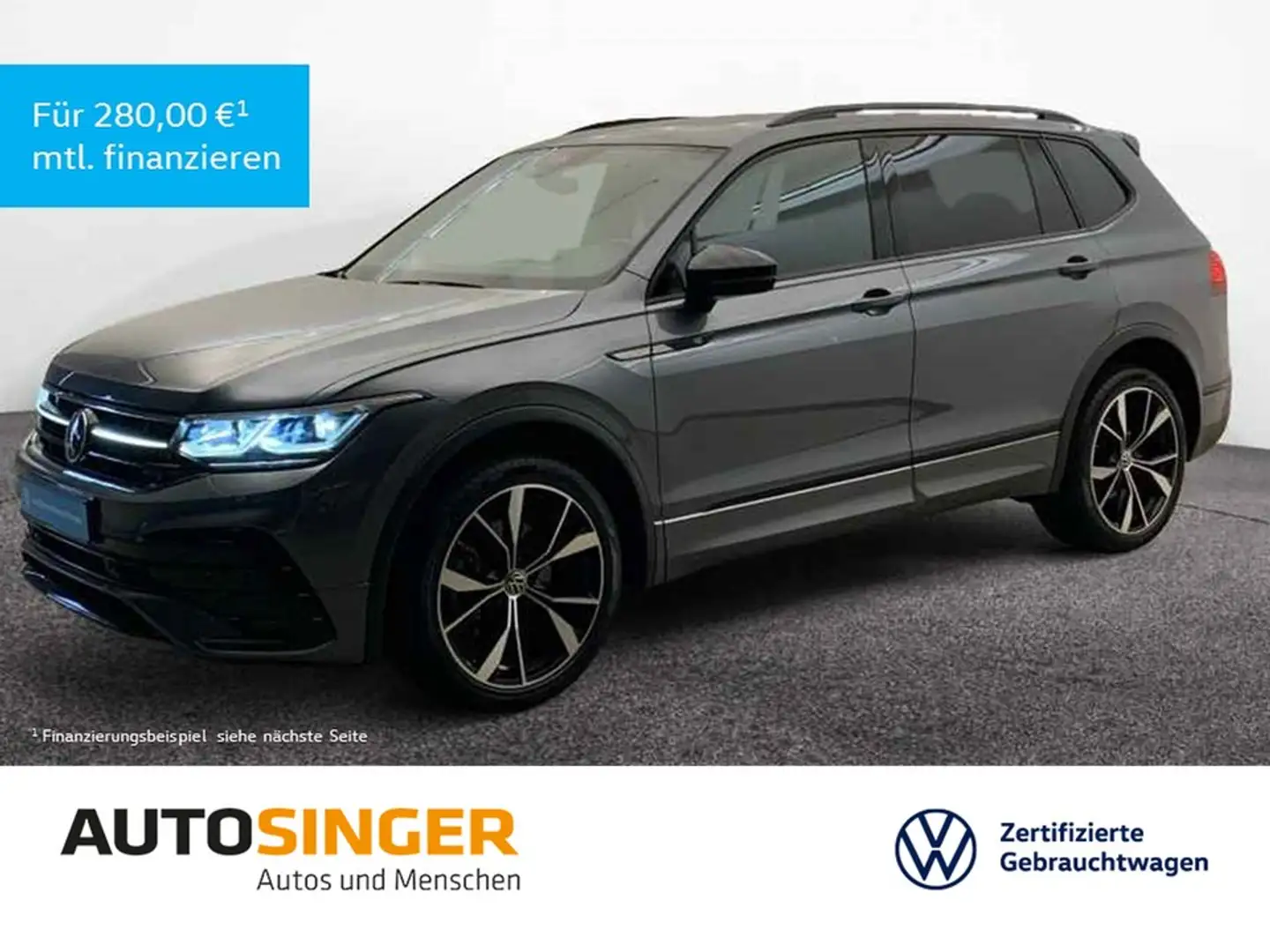 Volkswagen Tiguan Allspace R-Line TSI DSG 4M 7S *PANO*IQ-L* Grijs - 1