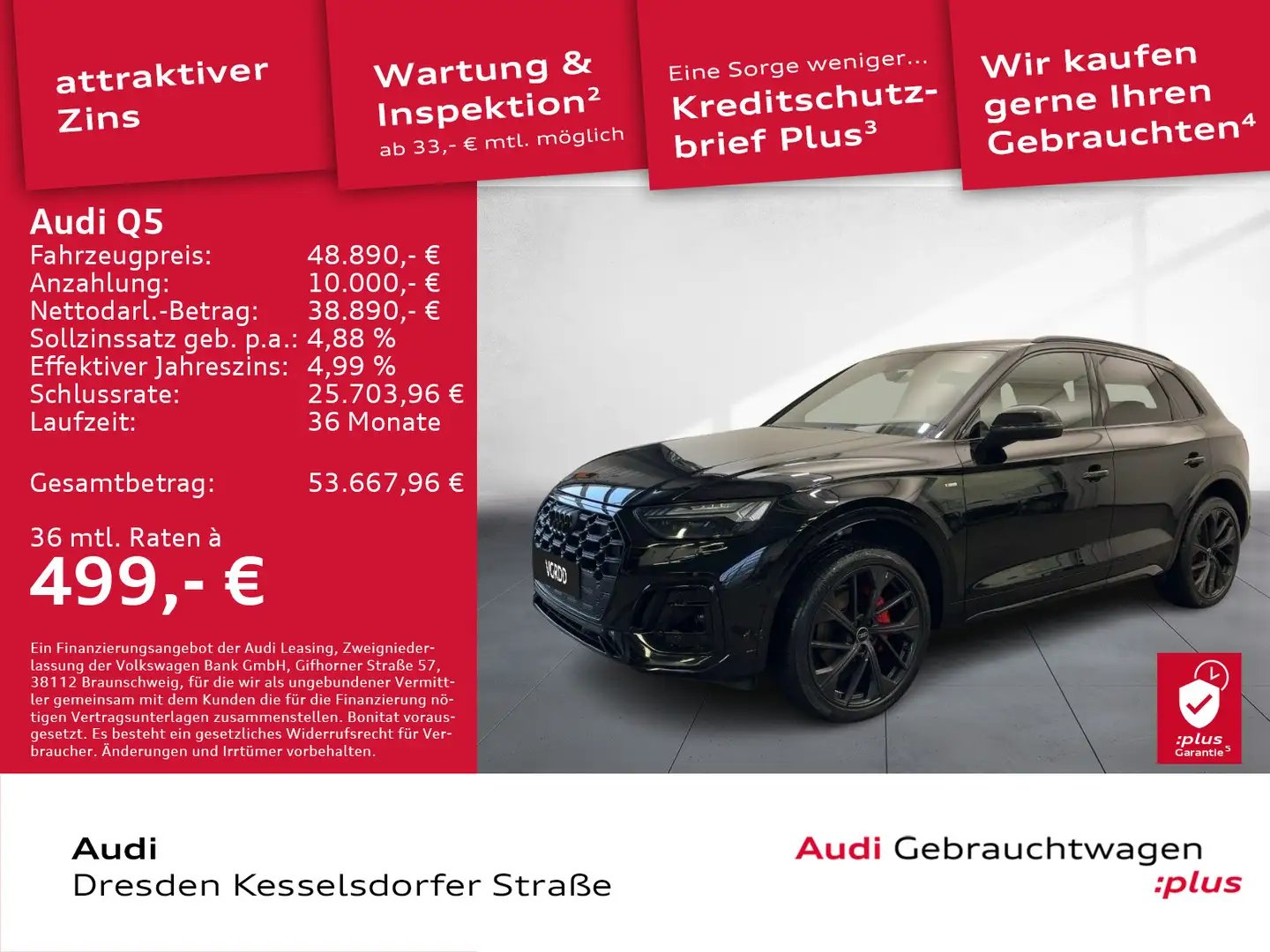Audi Q5 40 TDI Q. S-Line Kamera LED Navi Schwarz - 1
